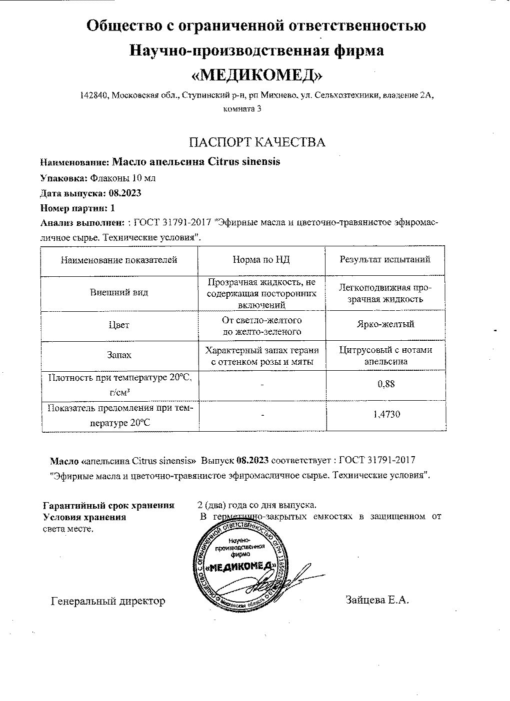 Паспорт №082023